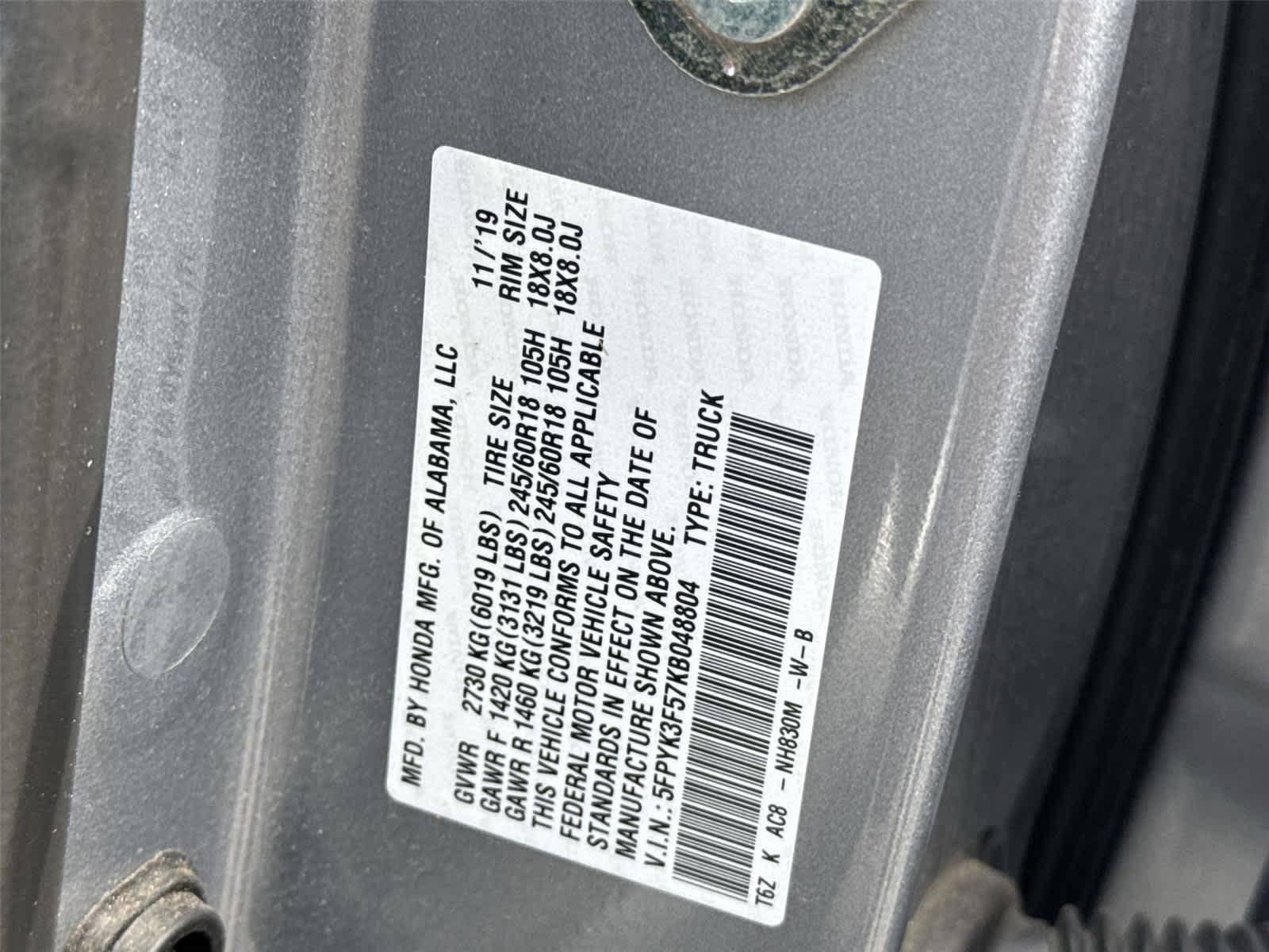 Used 2019 Honda Ridgeline RTL image 32
