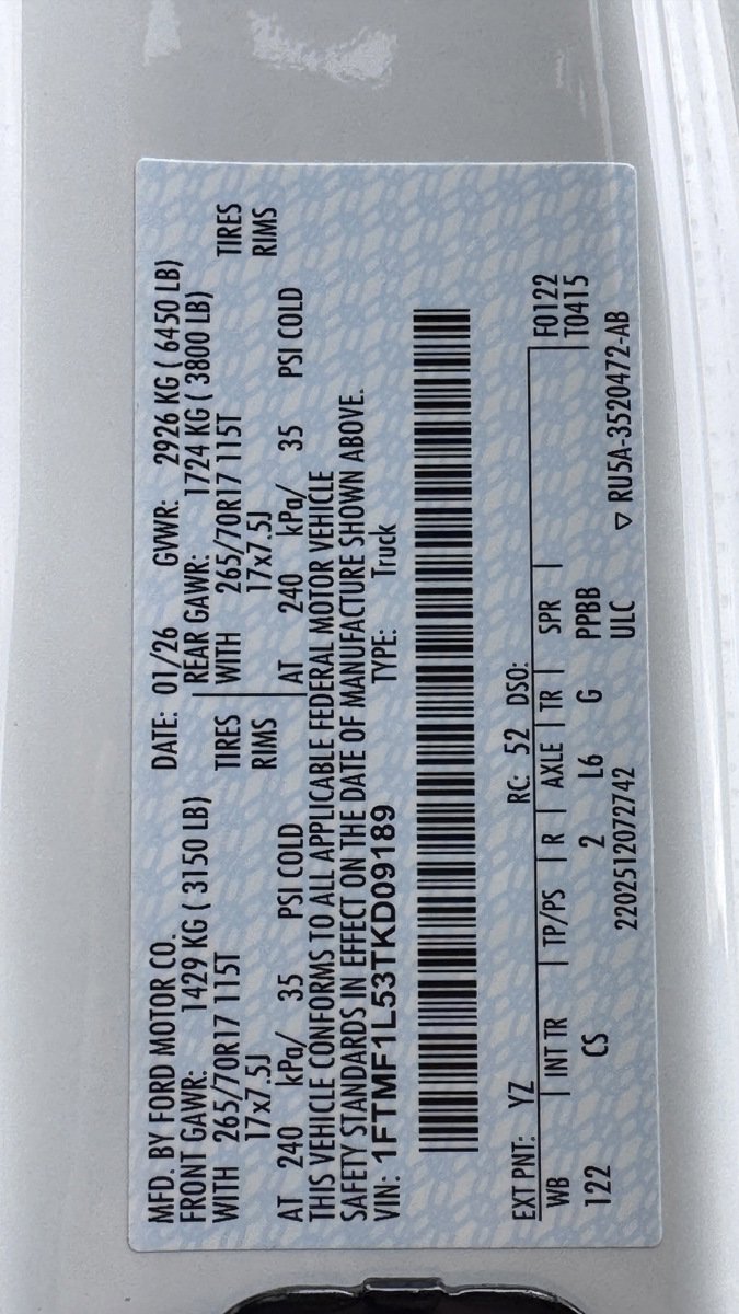 New 2026 Ford F150 XL w/ Equipment Group 103A High image 13