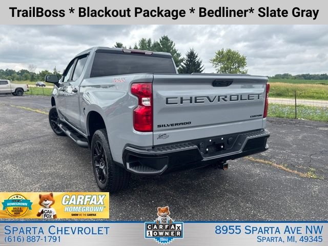 Certified 2024 Chevrolet Silverado 1500 Custom Trail Boss w/ Turbomax Blackout Package AWD/4WD image 5