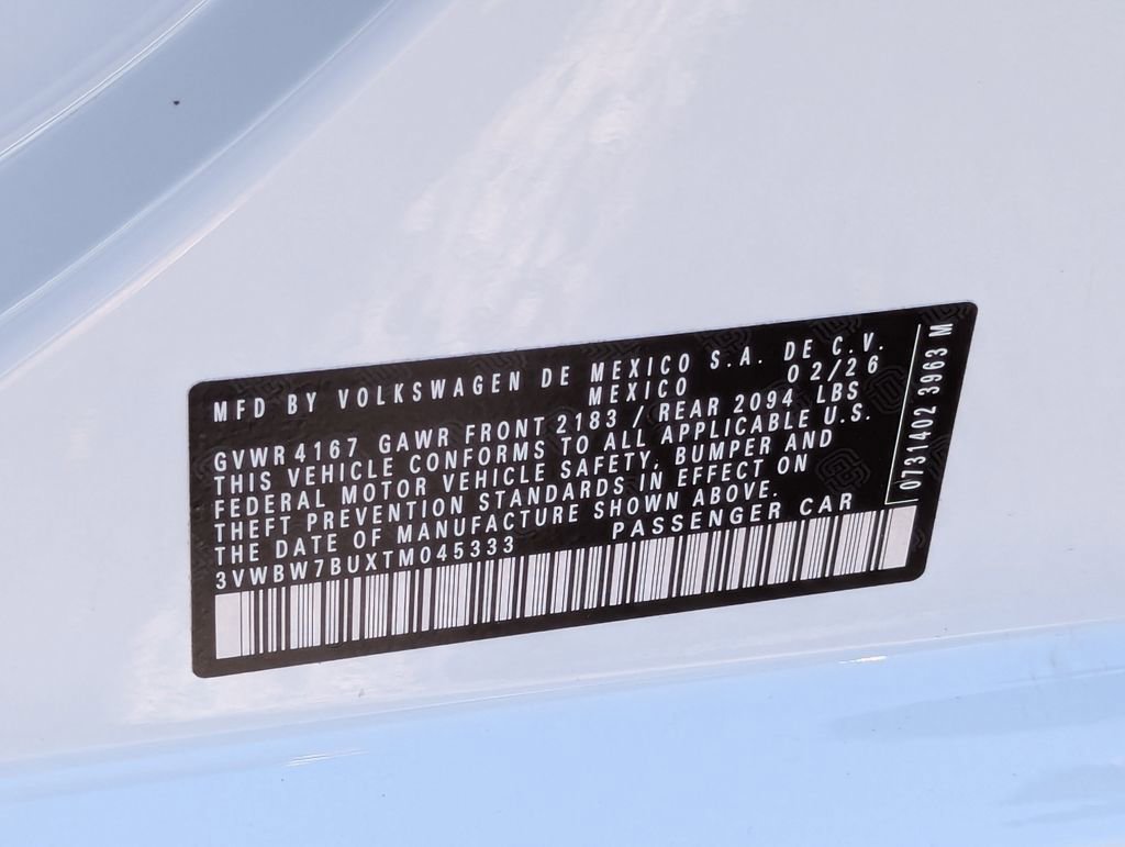 New 2026 Volkswagen Jetta Sport FWD image 35