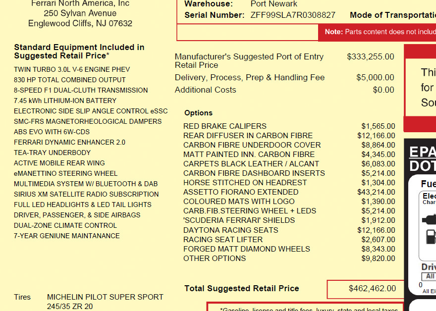 Certified 2024 Ferrari 296 GTB RWD image 78