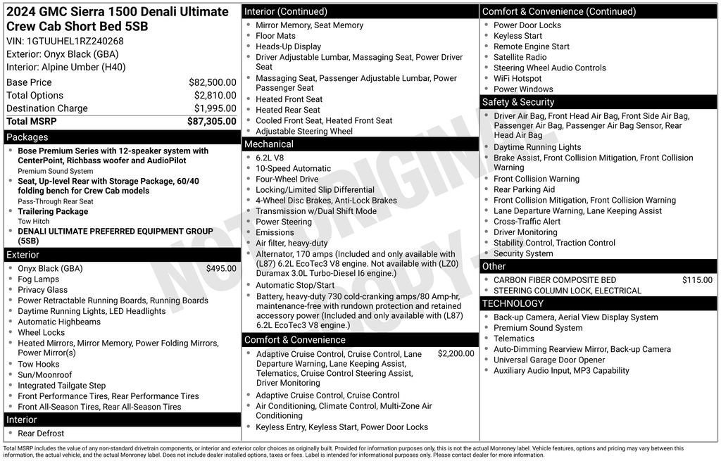 Certified 2024 GMC Sierra 1500 Denali Ultimate AWD/4WD image 34