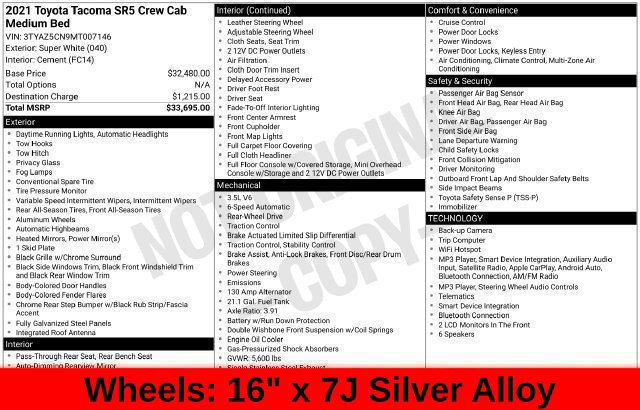 Used 2021 Toyota Tacoma SR5 RWD image 65