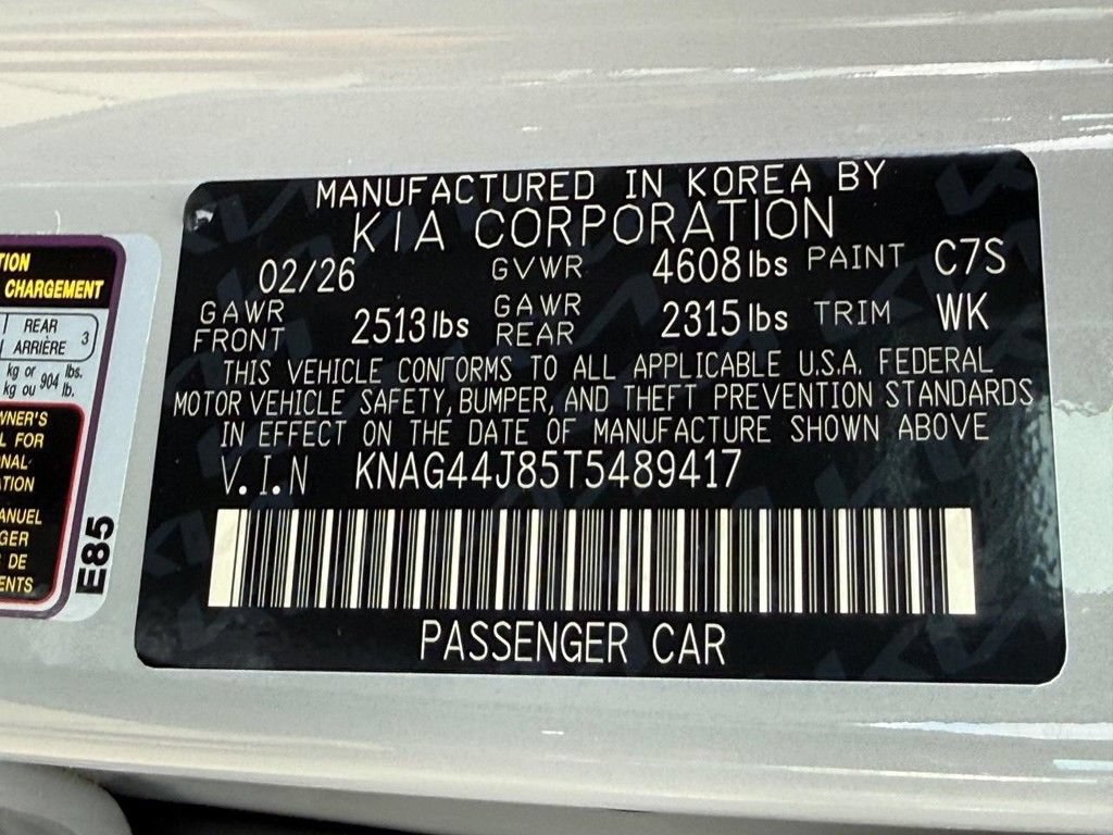 New 2026 Kia K5 GT w/ GT1 Package FWD image 25