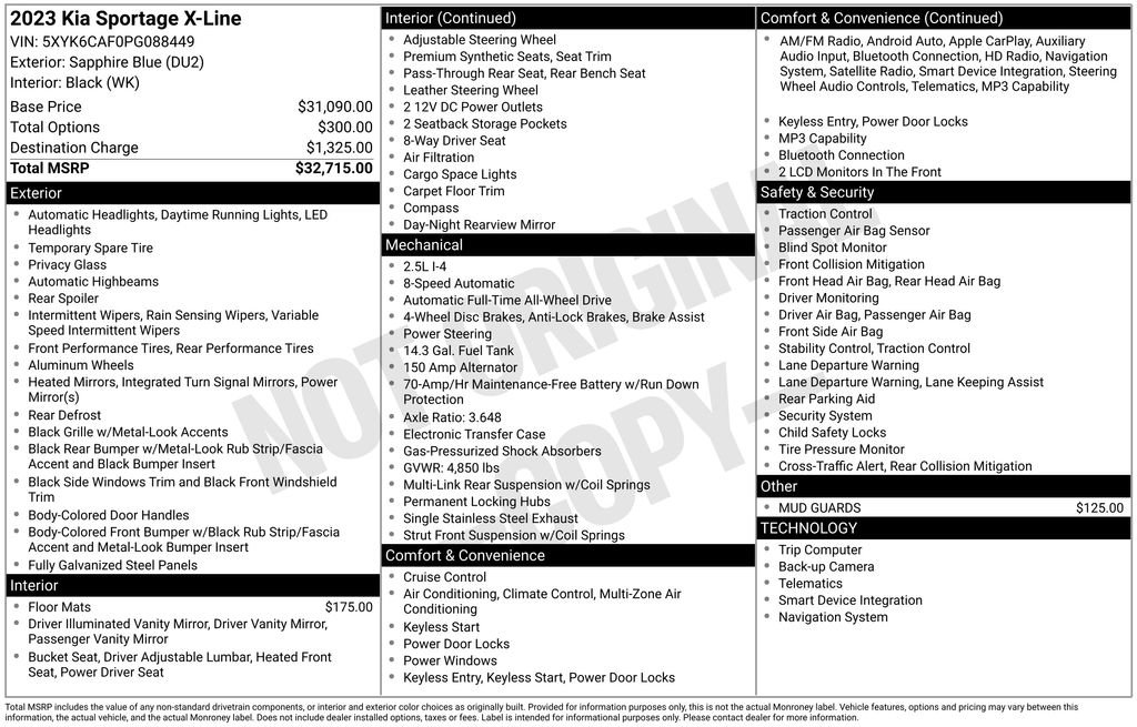 Certified 2023 Kia Sportage X-Line image 4