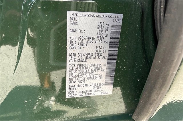 Certified 2024 Nissan Frontier SV w/ Technology Package image 33