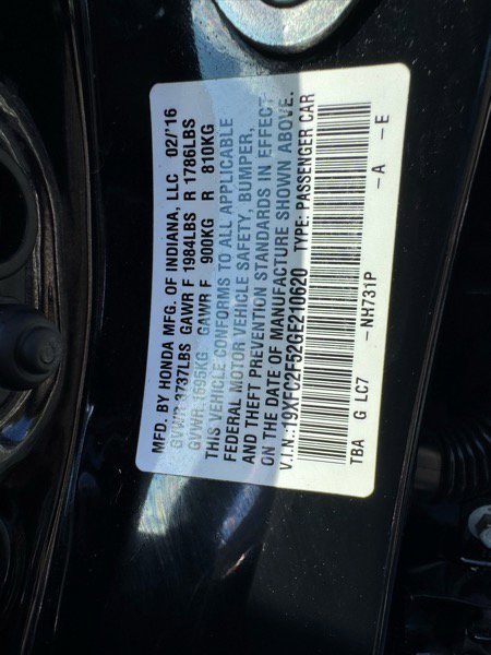 Used 2016 Honda Civic LX image 17
