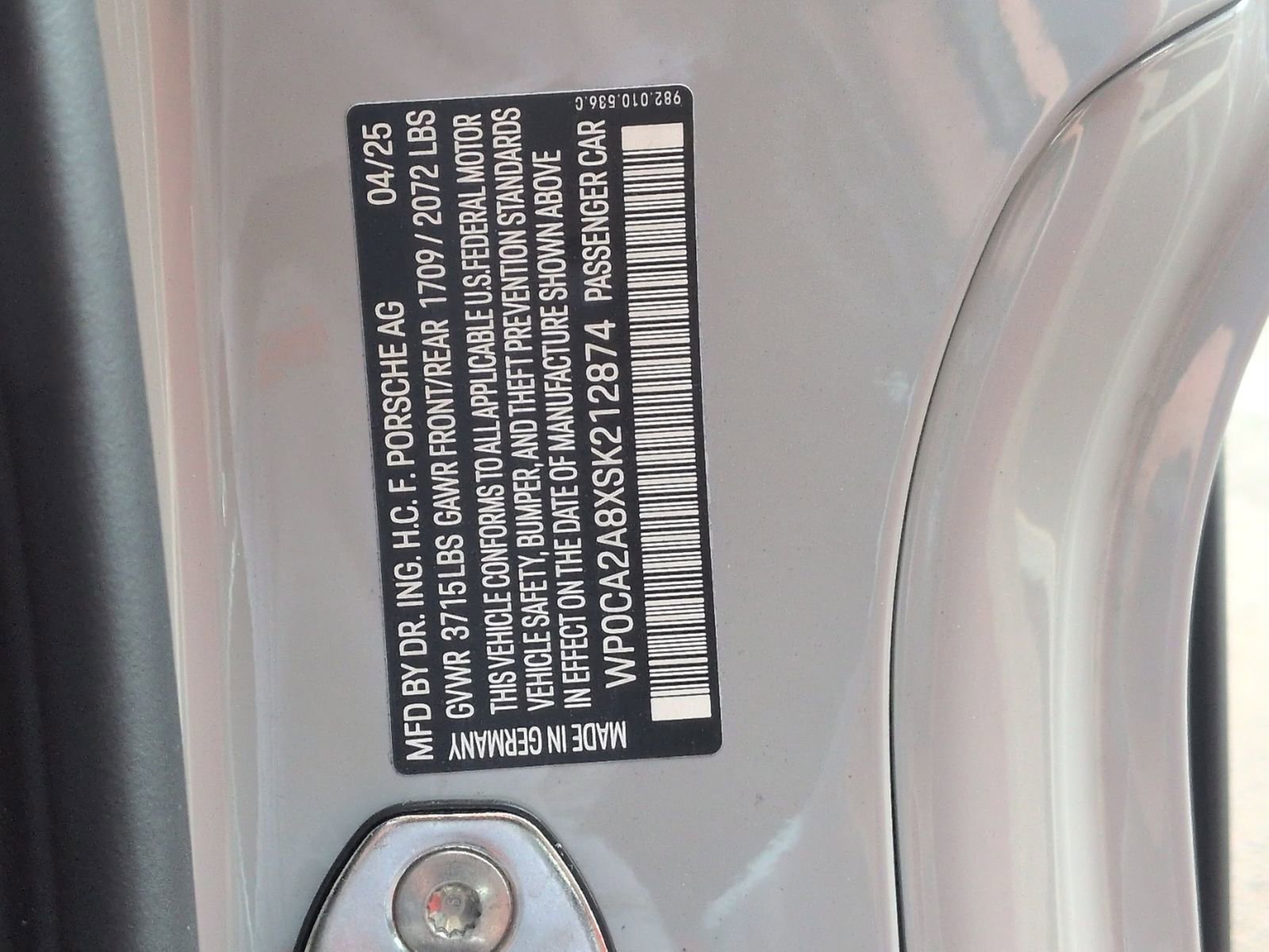 Certified 2025 Porsche 718 Boxster image 26