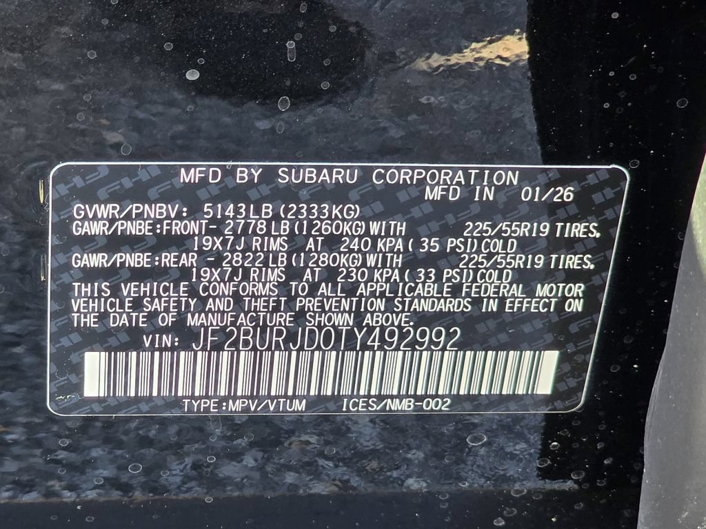 New 2026 Subaru Outback Touring XT AWD/4WD image 33