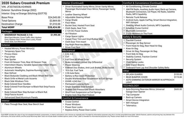 Used 2020 Subaru Crosstrek 2.0i Premium w/ Moonroof Package 2 image 36