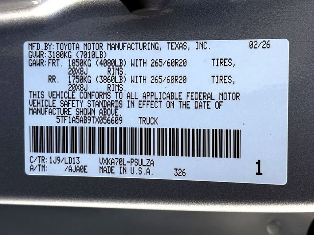 New 2026 Toyota Tundra Limited image 25