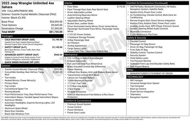 Used 2022 Jeep Wrangler Unlimited Sahara w/ Cold Weather Group image 27