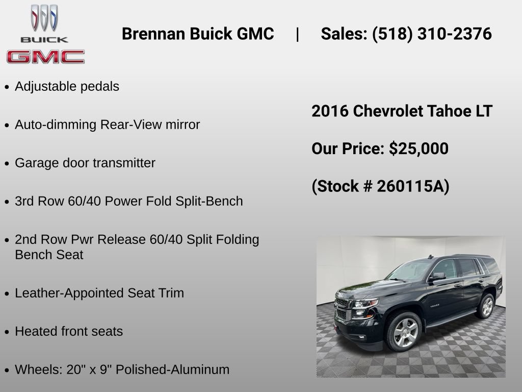 Certified 2016 Chevrolet Tahoe LT w/ Luxury Package AWD/4WD image 36
