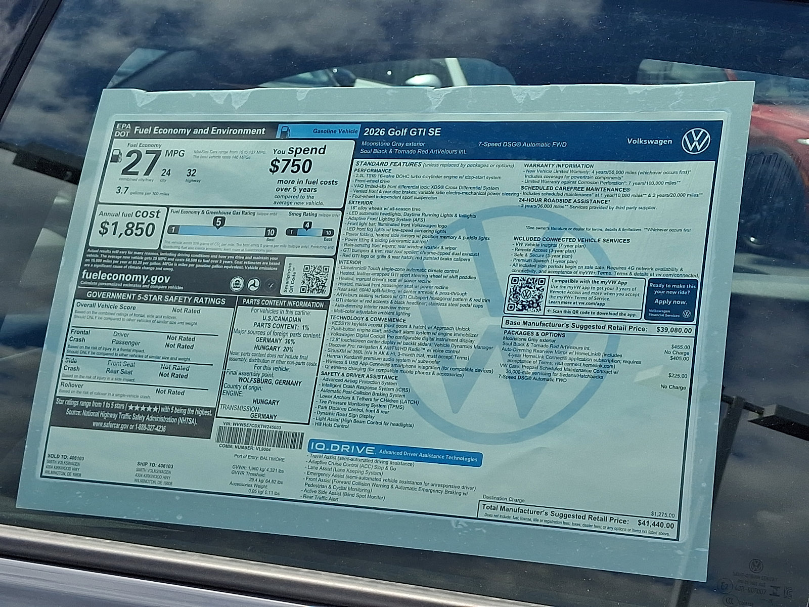 New 2026 Volkswagen GTI SE FWD image 19