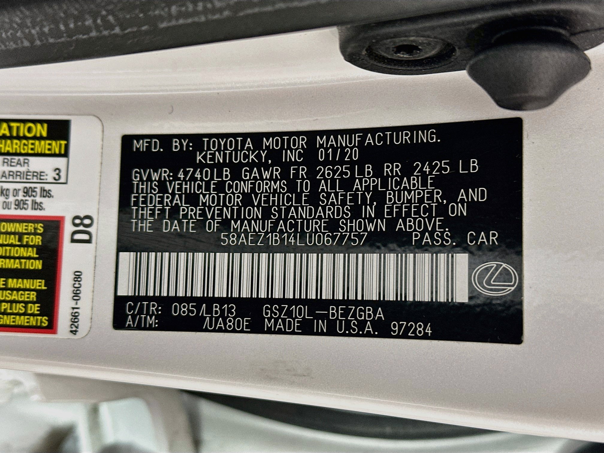 Used 2020 Lexus ES 350 w/ Accessory Package 2 FWD image 32