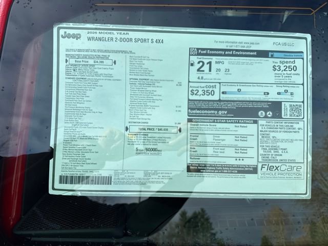 New 2026 Jeep Wrangler Sport S image 31