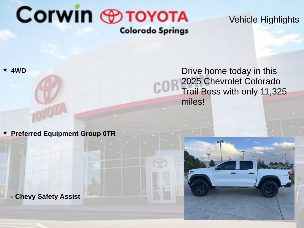 Used 2025 Chevrolet Colorado Trail Boss AWD/4WD image 6