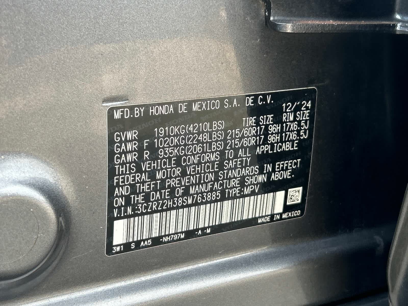 Used 2025 Honda HR-V LX image 13