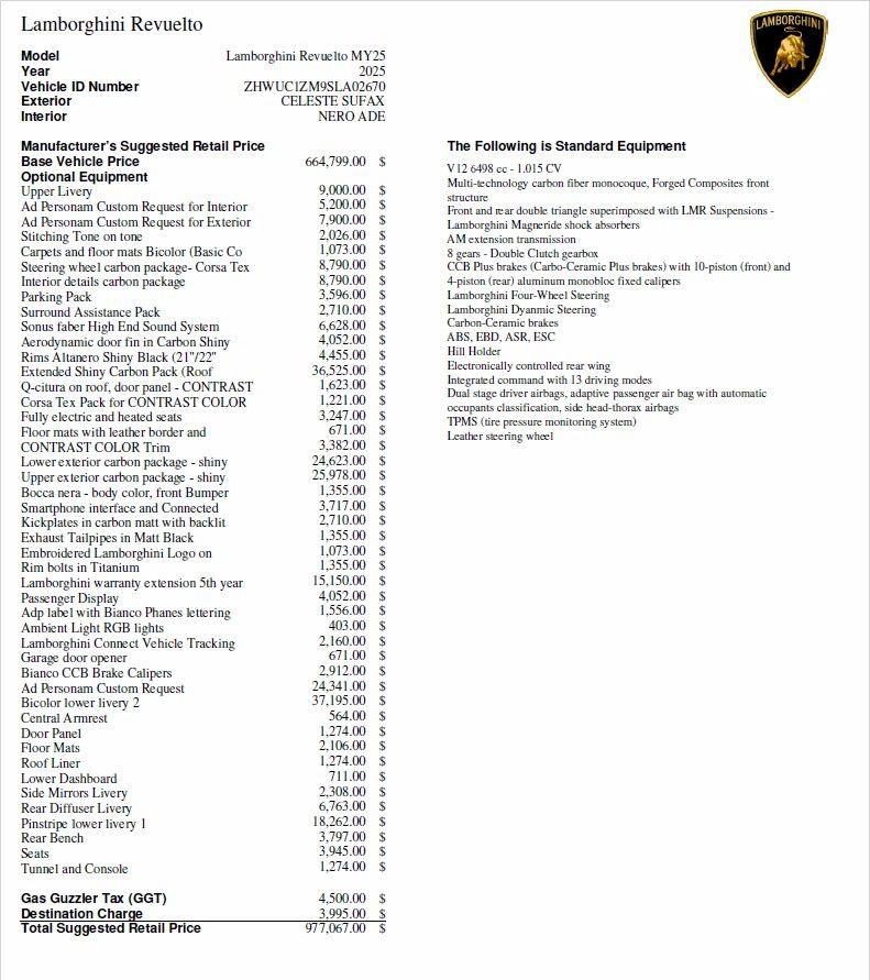 Used 2025 Lamborghini Revuelto image 2