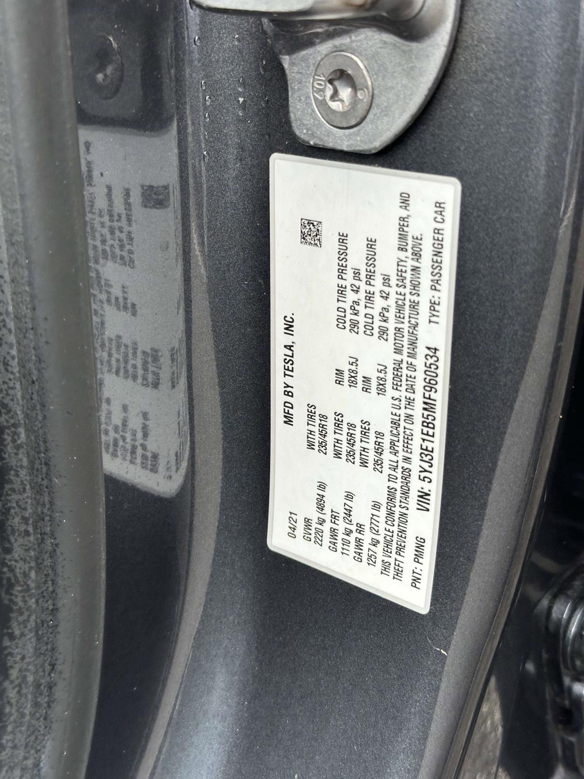 Used 2021 Tesla Model 3 Long Range AWD/4WD image 14
