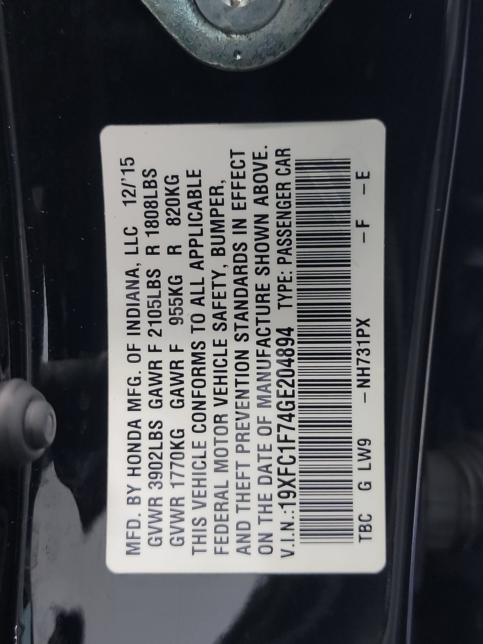 Used 2016 Honda Civic EX-L image 33