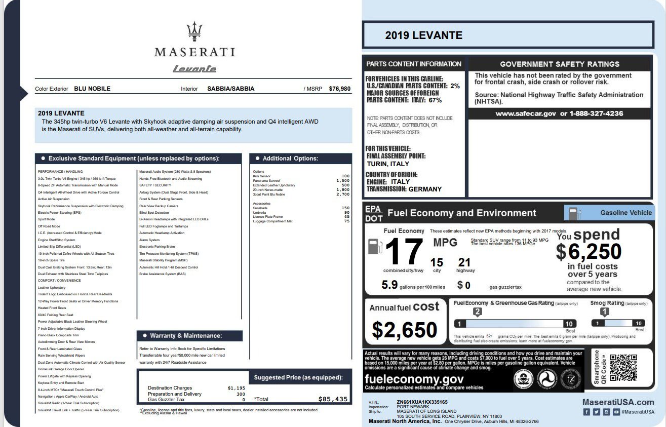Used 2019 Maserati Levante image 27