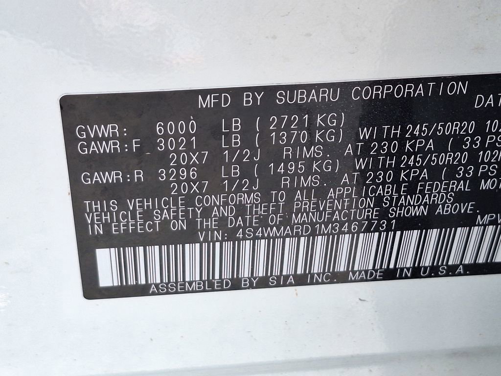 Used 2021 Subaru Ascent Touring AWD/4WD image 32