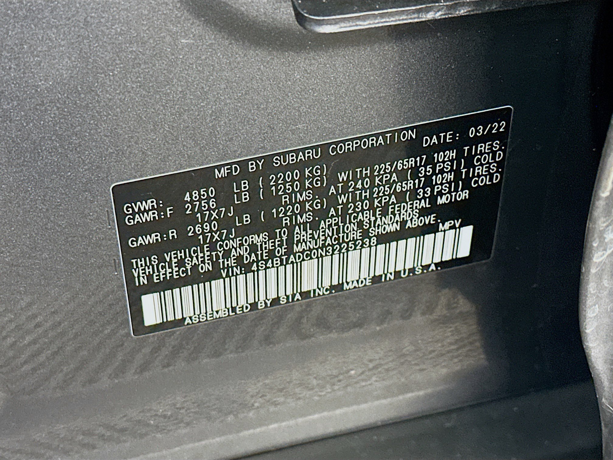 Used 2022 Subaru Outback Premium AWD/4WD image 12