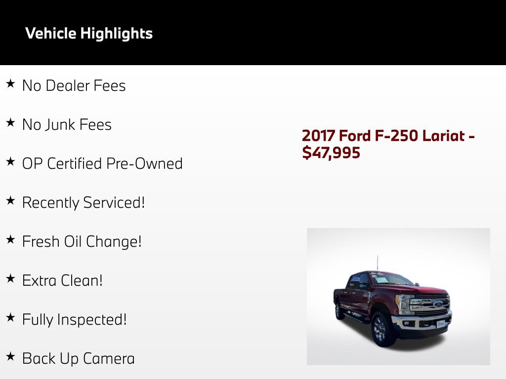 Used 2017 Ford F250 Lariat w/ Chrome Package AWD/4WD image 46