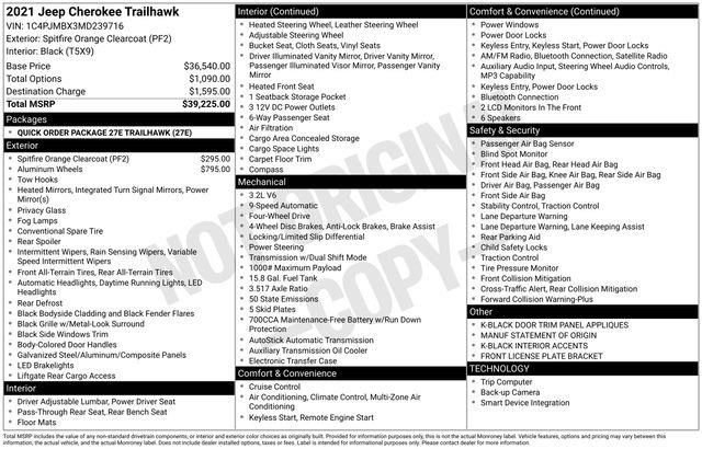 Used 2021 Jeep Cherokee Trailhawk image 5