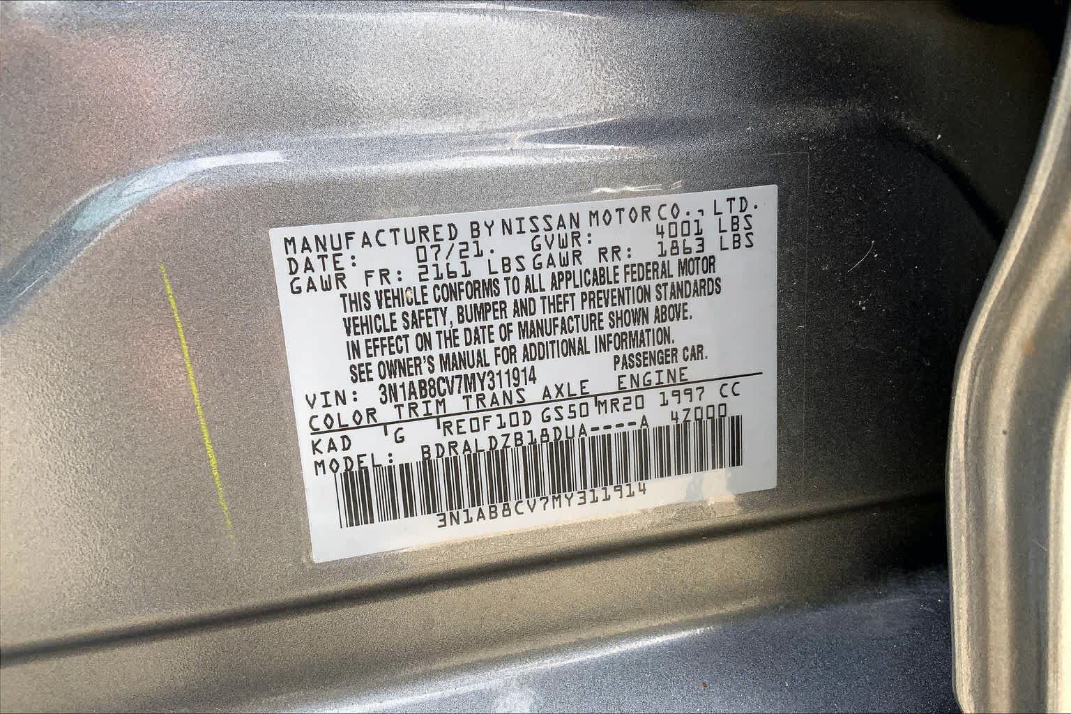 Used 2021 Nissan Sentra SV FWD image 33
