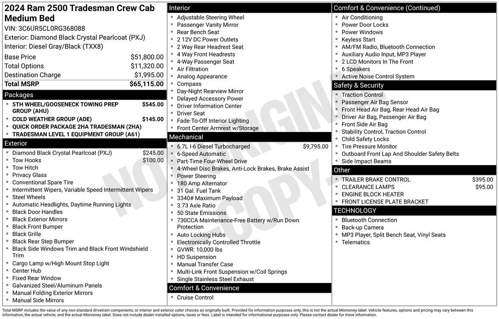 Used 2024 RAM 2500 Tradesman image 33