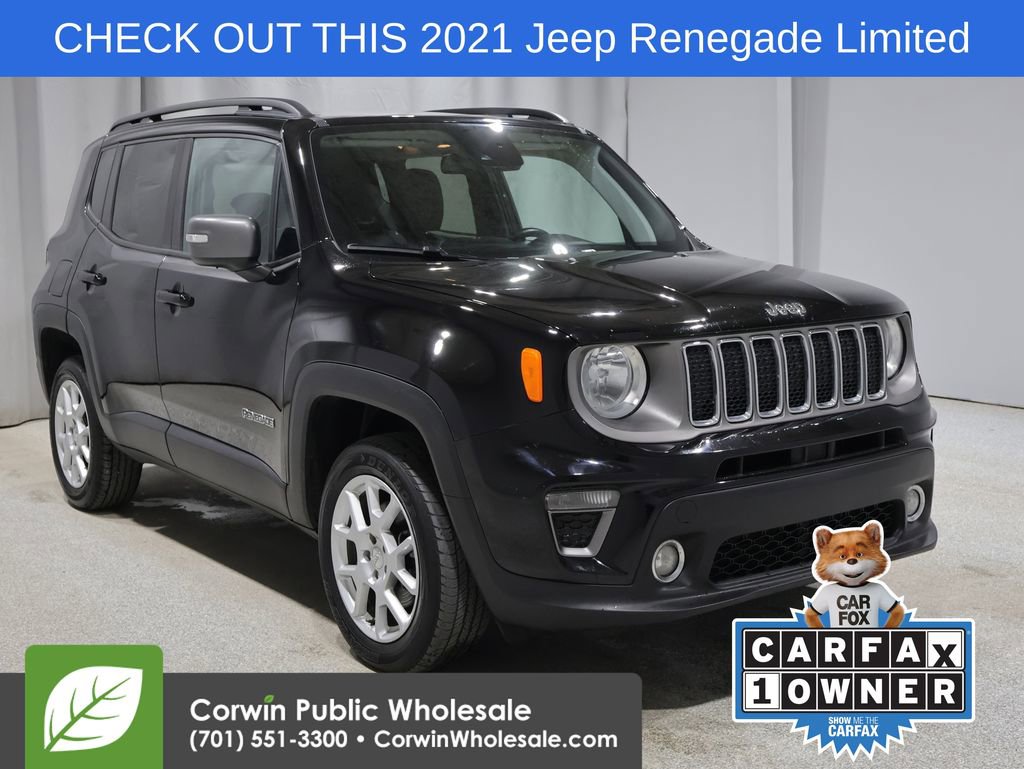 Used 2021 Jeep Renegade Limited w/ Sun & Sound Group image 1