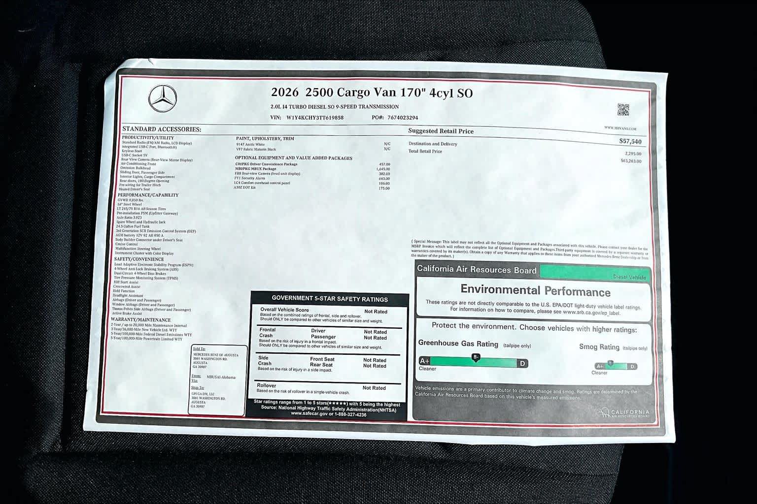 New 2026 Mercedes-Benz Sprinter 2500 image 19