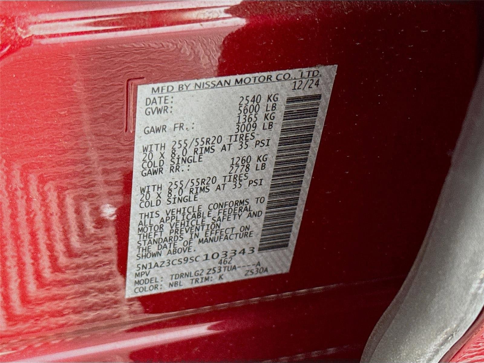 Certified 2025 Nissan Murano SL AWD/4WD image 33