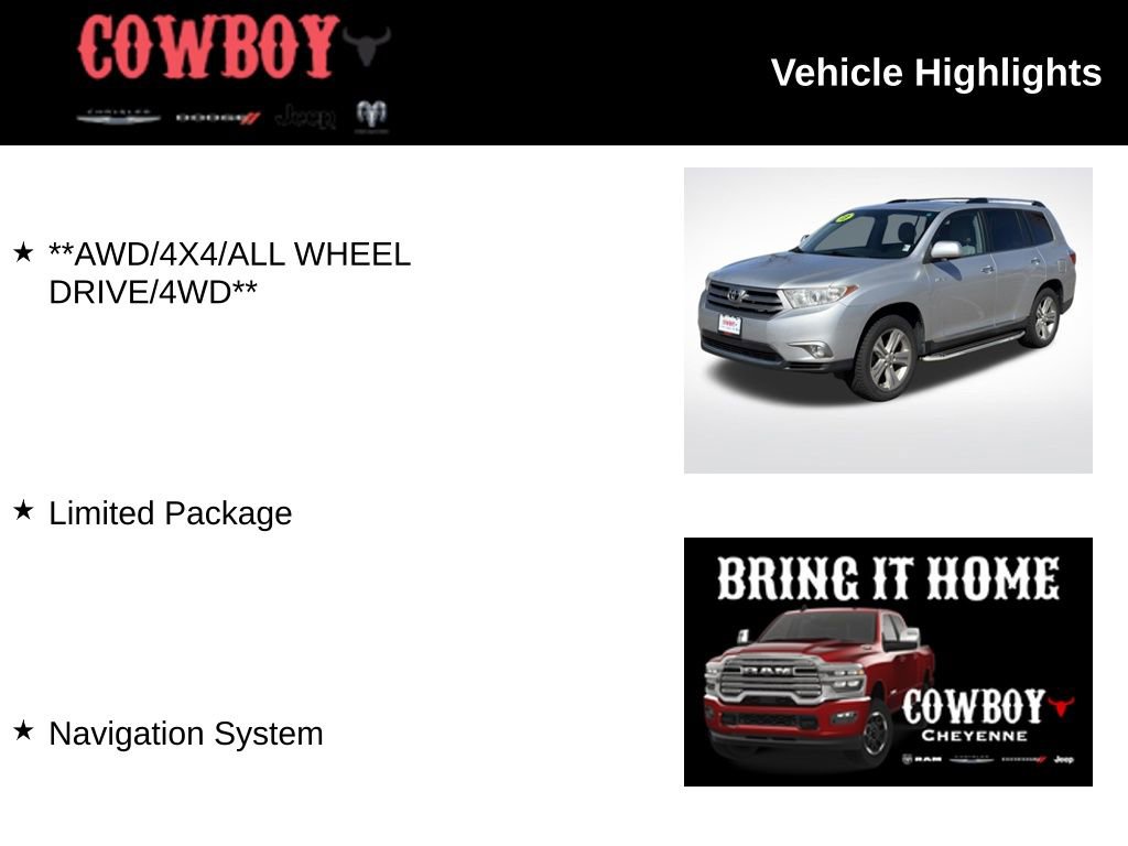 Used 2013 Toyota Highlander Limited video 2