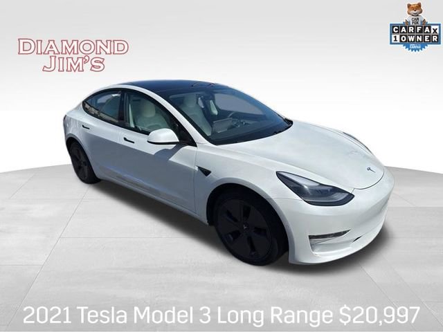 Used 2021 Tesla Model 3 Long Range AWD/4WD image 1
