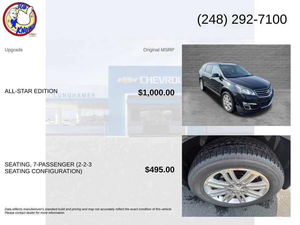 Used 2014 Chevrolet Traverse LT w/ All-Star Edition FWD image 5