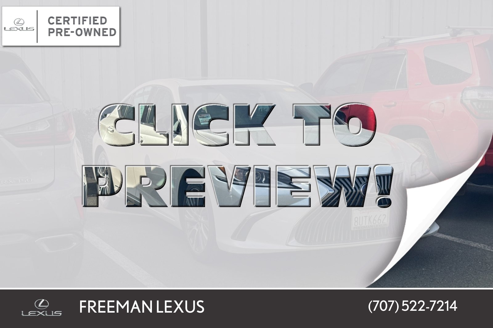 Used 2021 Lexus ES 300h w/ Premium Package