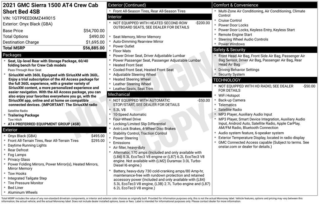 Used 2021 GMC Sierra 1500 AT4 AWD/4WD image 40