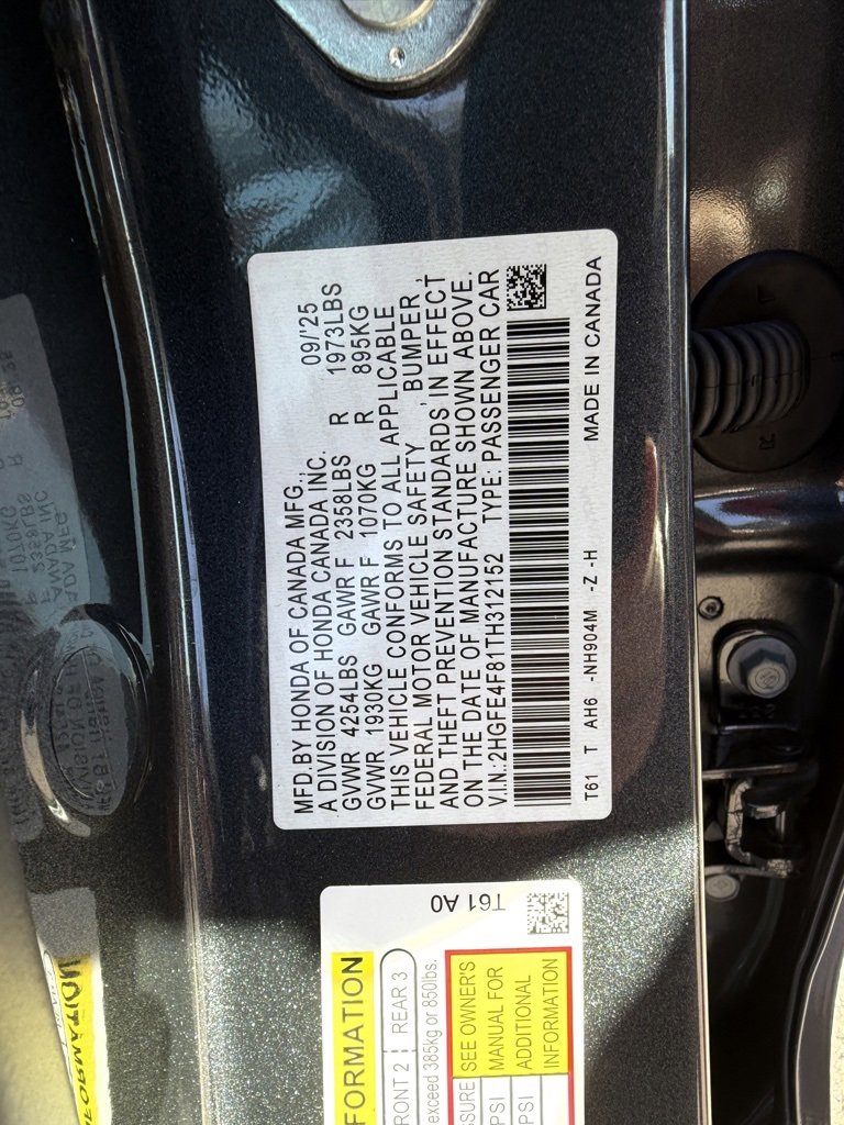 New 2026 Honda Civic Sport image 24