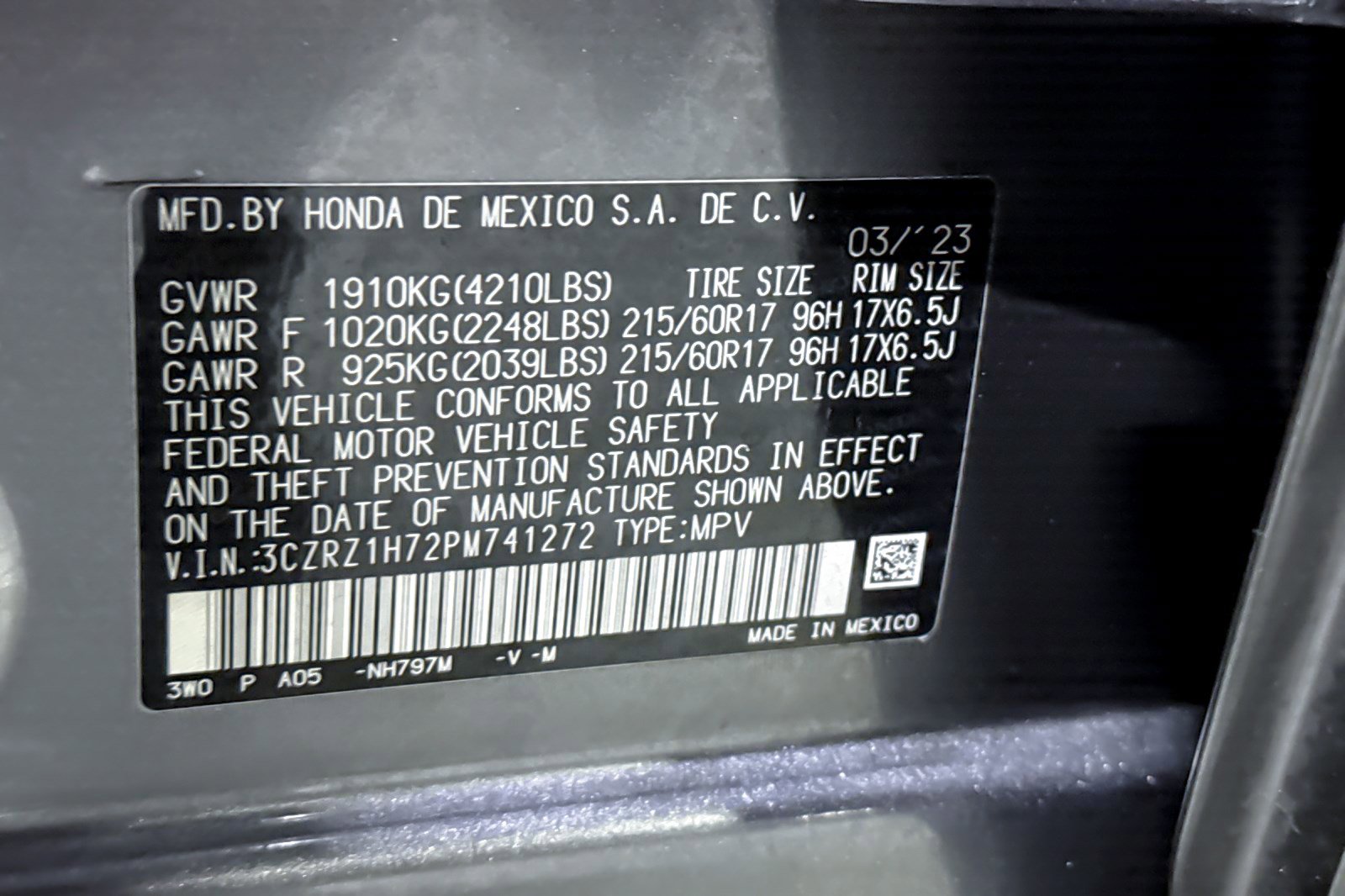 Used 2023 Honda HR-V EX-L image 22