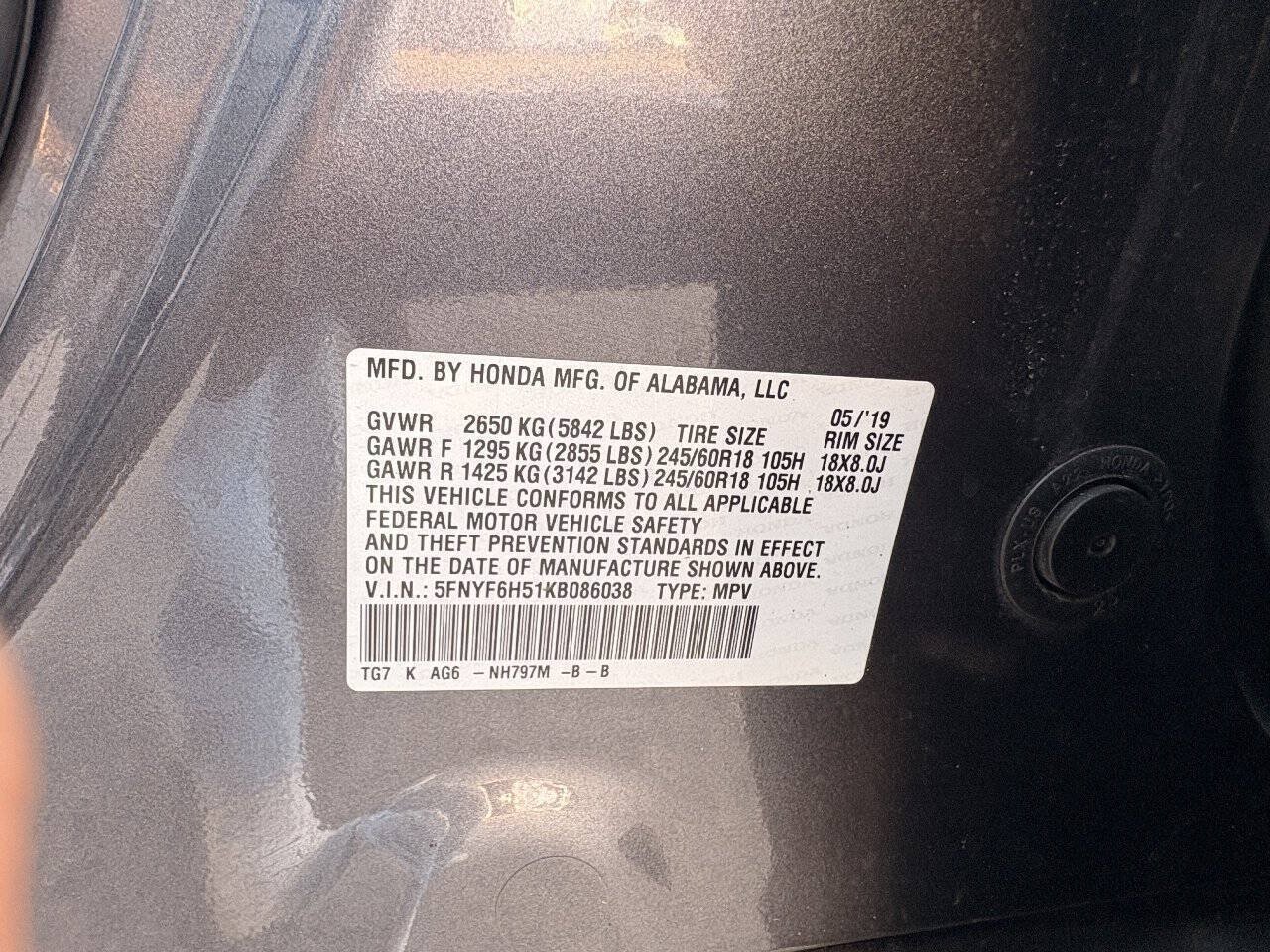 Used 2019 Honda Pilot EX-L image 35