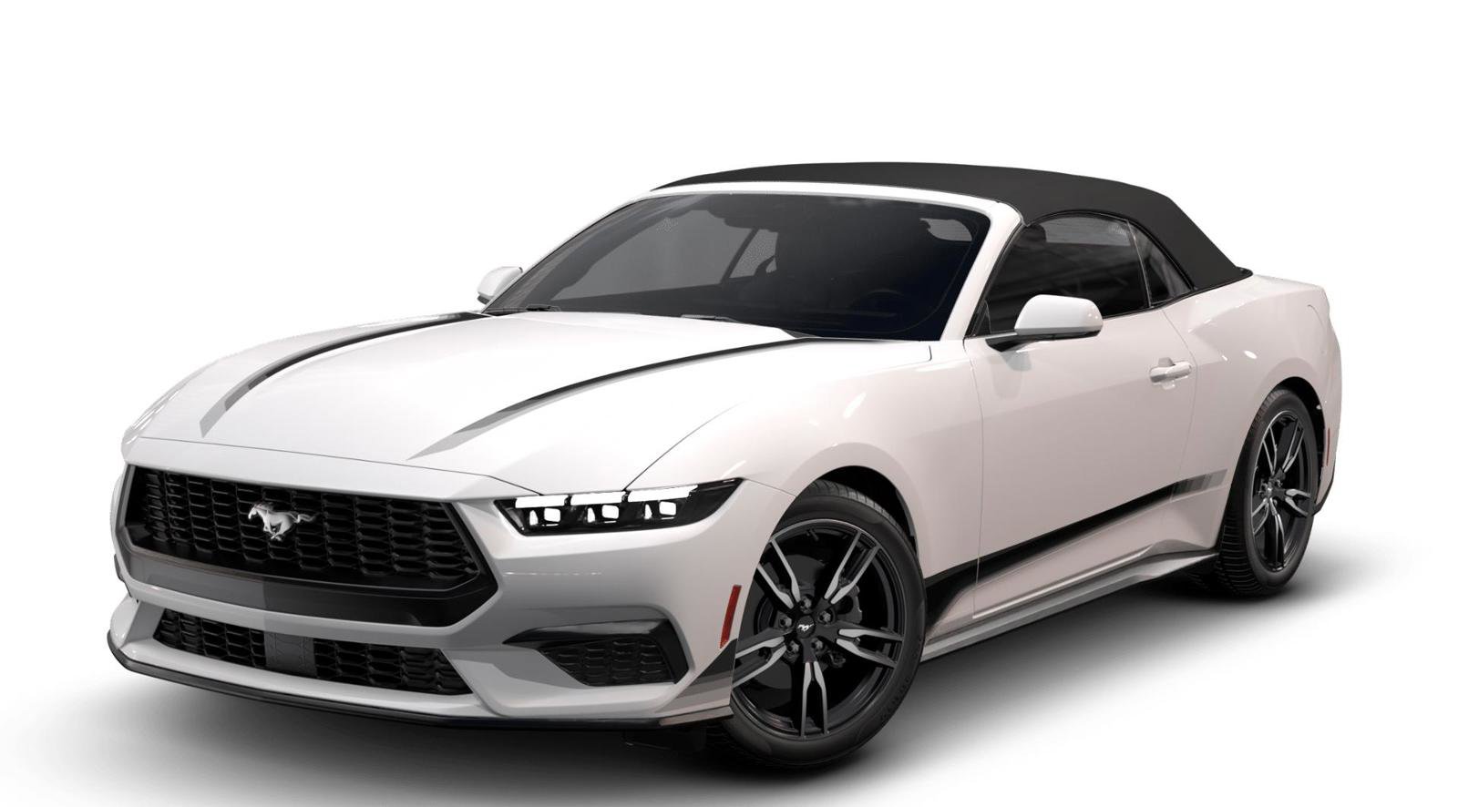 New 2025 Ford Mustang Convertible w/ Wheel & Stripe Package