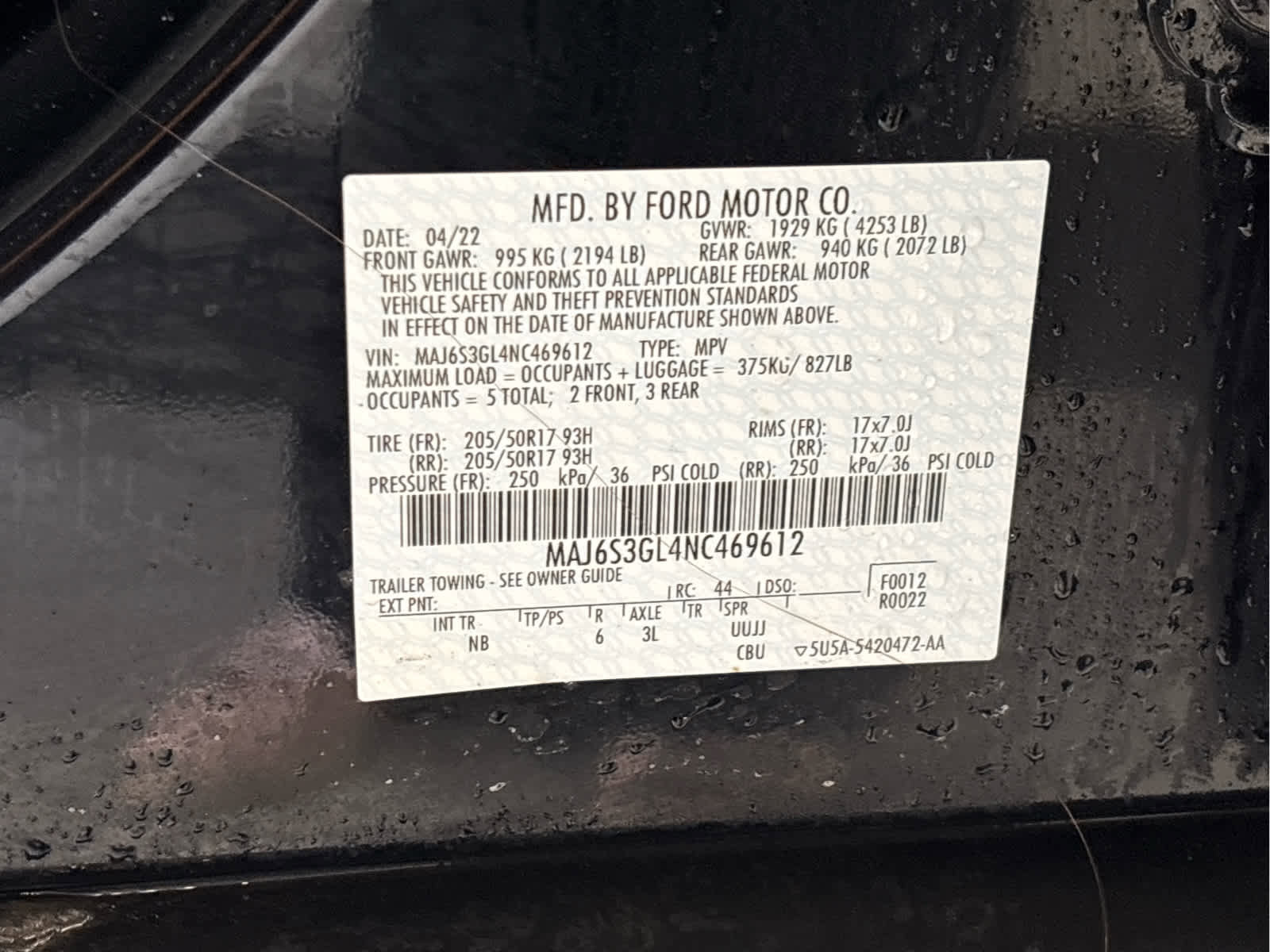 Used 2022 Ford EcoSport SE w/ SE Convenience Package AWD/4WD image 16