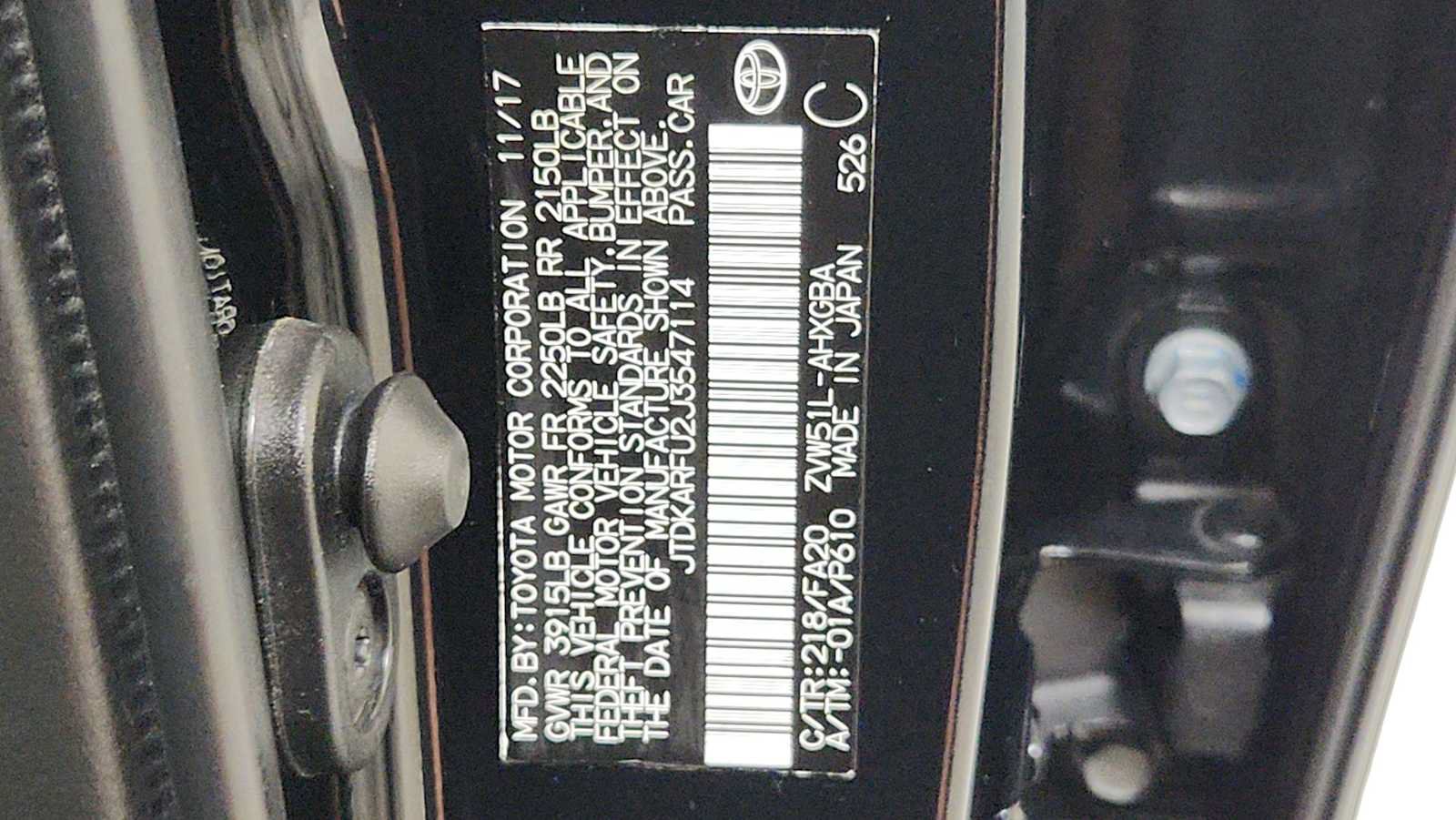 Certified 2018 Toyota Prius Three FWD image 11