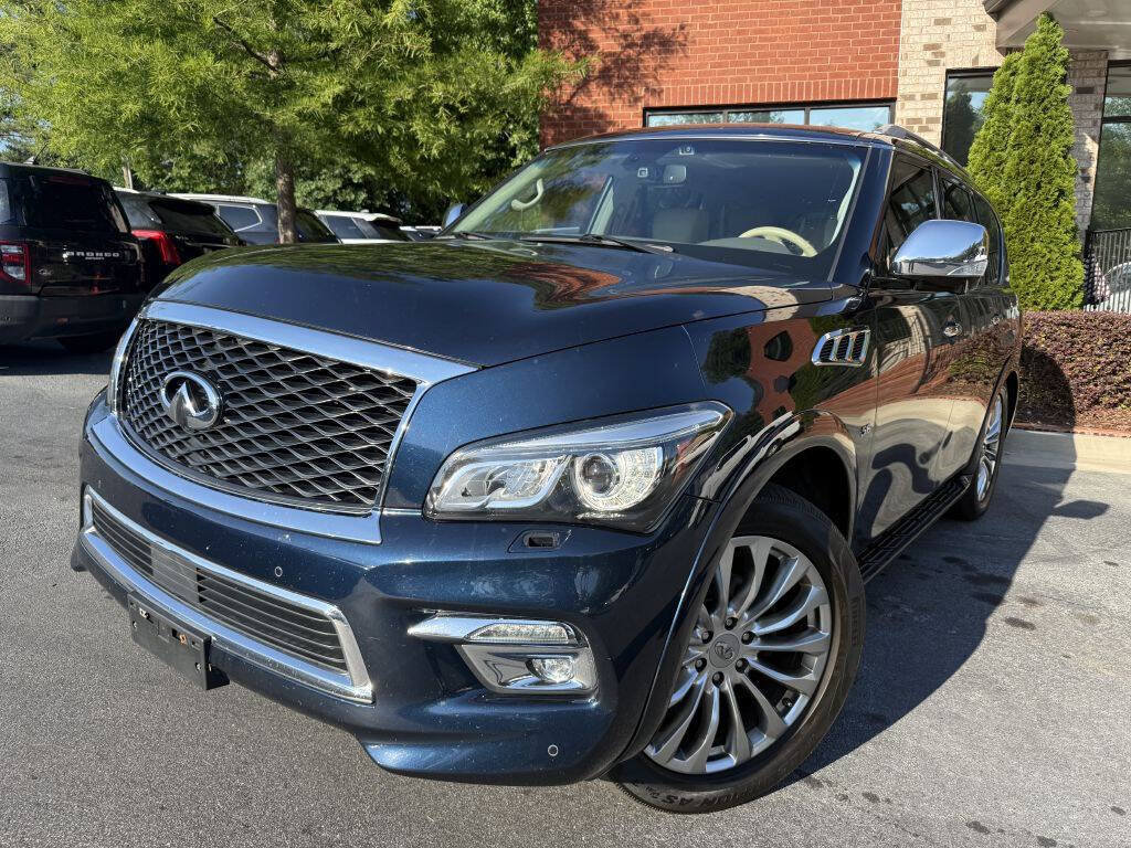 Used 2015 INFINITI QX80 4WD w/ Deluxe Technology Package image 1