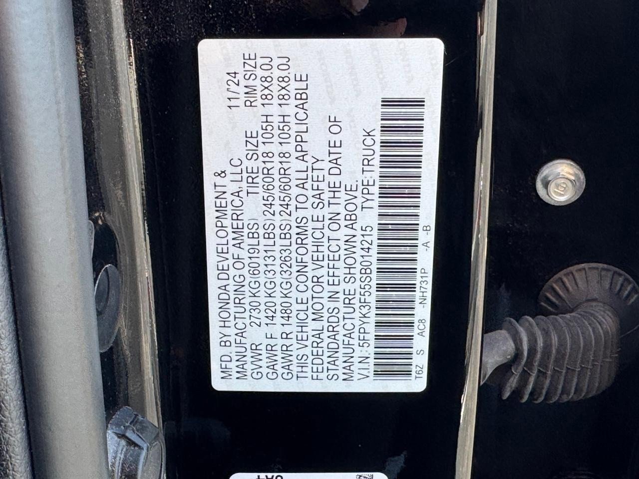 Certified 2025 Honda Ridgeline RTL image 27