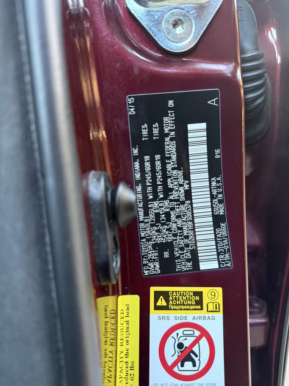 Used 2015 Toyota Highlander Plus FWD image 53