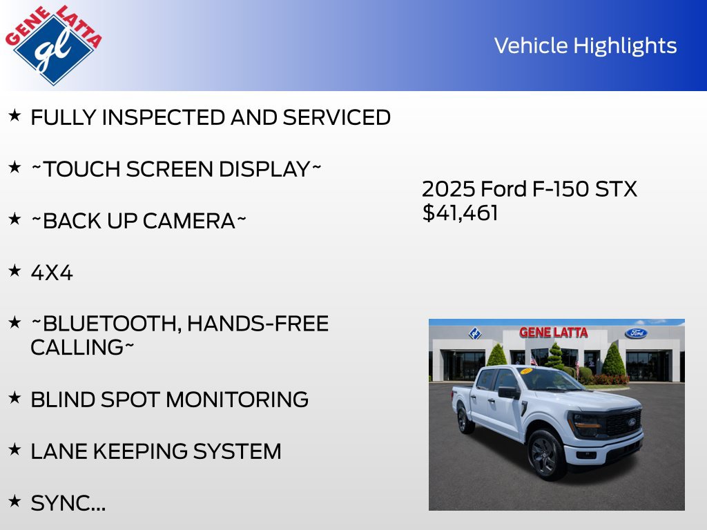 Used 2025 Ford F150 STX w/ Equipment Group 200A AWD/4WD image 30
